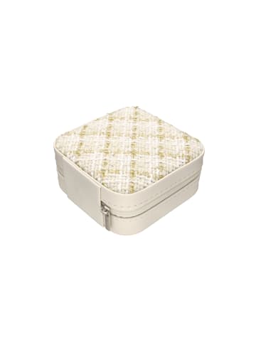 faina Women Jewelry Box in Beige Brown