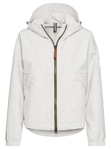 Camel Active Windbreaker aus recyceltem Polyester in Perlweiß