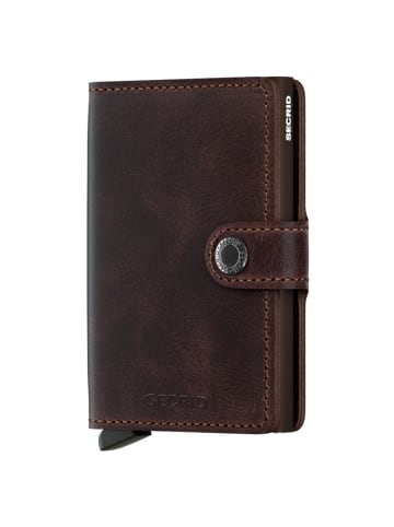 Secrid Vintage Miniwallet - Geldbörse RFID 6.5 cm in chocolate