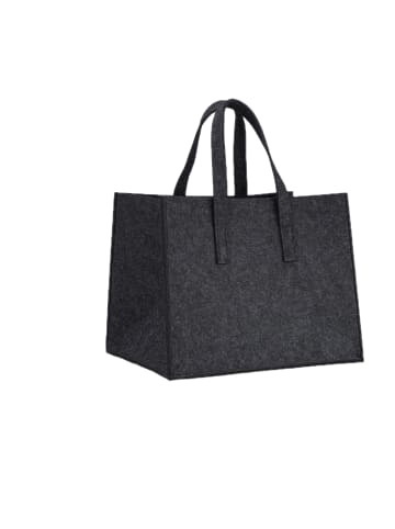relaxdays 2x Kaminholzkorb in Anthrazit - (B)43 x (H)35 x (T)37 cm