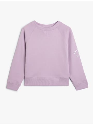 KOTON 2tlg. Outfit: Sweatshirt/Short in Ekru