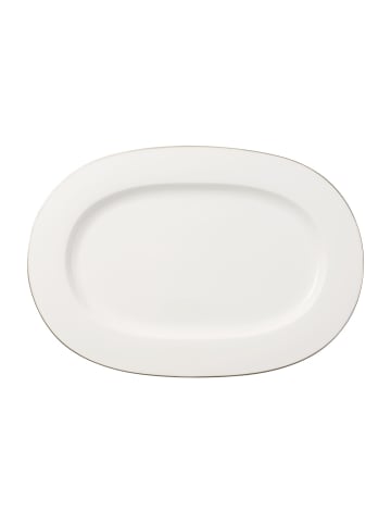 Villeroy & Boch Servierplatte Anmut Platinum No.1 41 x 29 cm weiß in weiß