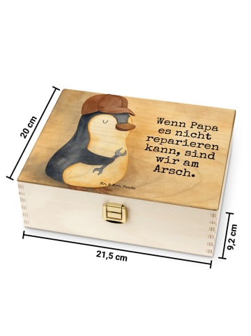 Mr. & Mrs. Panda Teebeutel Aufbewahrung Wenn Papa es nicht repar... in Weiß