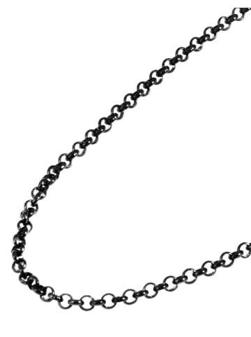 Adeliás Unisex Halskette – Erbskette aus Edelstahl in schwarz
