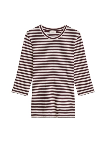 Marc O'Polo Gestreiftes T-Shirt regular in Medium Pink