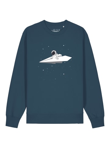 wat? Apparel Sweatshirt Fly me to the moon in Petrol