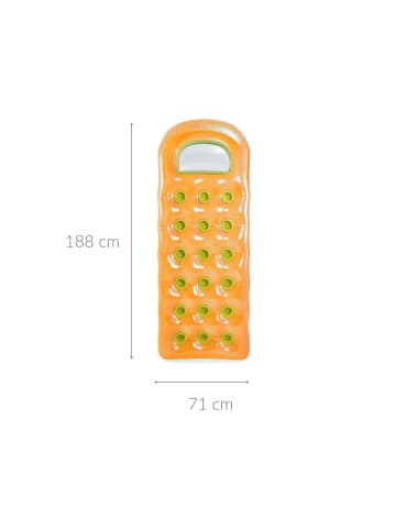 Intex Aufblasbare Schwimmmatratze in Orange, (B) 20 x (H) 188 x (L) 71 cm