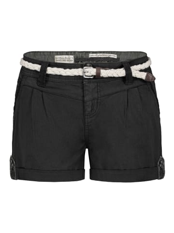 Eight2Nine Shorts Gürtel Eingrifftaschen Regular Fit Zip-Fly in Dunkelgrau