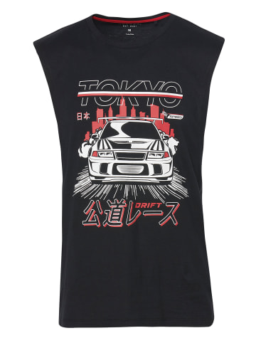 KOROSHI Tank Top Shirt in schwarz