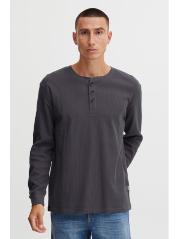 11 Project Longsleeve PRDaimmen LS 21300968-ME  Moderner Longsleeve mit Knopfleiste in Grau