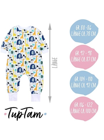 TupTam Babyschlafsäcke mit Beinen und Ärmel in blau/orange