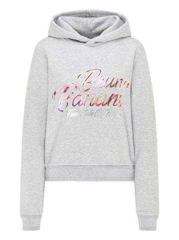 Bruno Banani Hoodie ohne Reißverschluss BRYANT in Grau / Melange