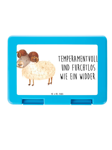 Mr. & Mrs. Panda Aufbewahrungsbox Sternzeichen Widder mit Spruch in Weiß