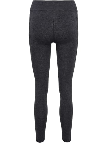 Hummel Hummel Leggings Hmlci Yoga Damen Atmungsaktiv Schnelltrocknend Nahtlosen in BLACK MELANGE