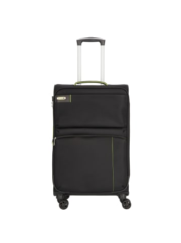 D&N Travel Line 6704 4-Rollen Trolley 65 cm in schwarz