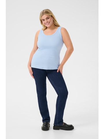 KAFFE curve Jerseytop KCcarina Tight fit in Soft Chambray