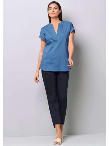 Alba Moda Bluse mit V-Ausschnitt in blau