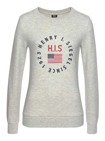 H.I.S Sweatshirt in grau-meliert