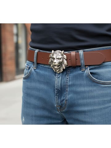 FRONHOFER Herren Ledergürtel in Schwarz