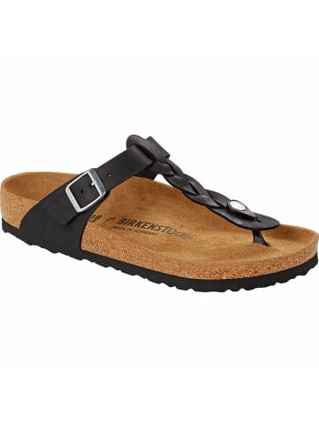 Birkenstock Sandale Gizeh Braided LEOI Black in Schwarz