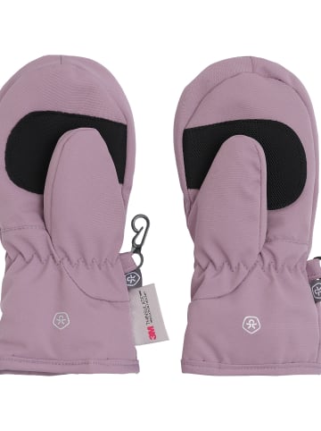 Color Kids Feustling Mittens W. Zipper in Rose