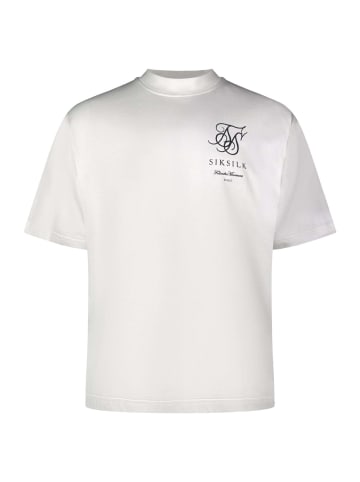 SikSilk T-Shirt Logo in White