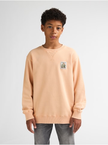 Petrol Industries Bedrucktes Rundhals-Sweatshirt Ranchero in Orange
