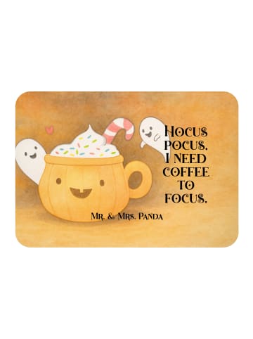 Mr. & Mrs. Panda Magnet Kaffee Gespenst Design mit Spruch in Weiß