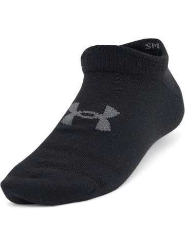 Under Armour Kinder Socken "Ua Yth Essential No Show 6Pk" in Schwarz
