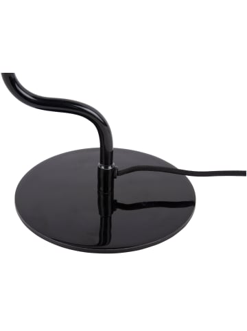 Leitmotiv Tischlampe Pilz TWIST, Metall in Schwarz, 54 cm