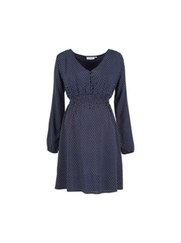 2hearts Umstands- und Still-Kleid Dots in Blau