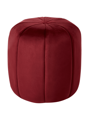 Beliani Pouf SELBY in Rot - (W) 40 x (H) 46 x (L) 40 cm