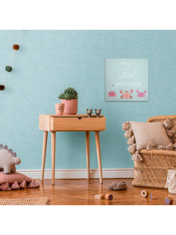 A.S. Création Leinwandbild Canvas Seafriends Blau