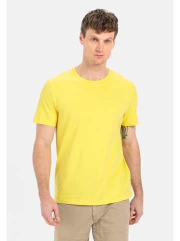 Camel Active Jersey T-Shirt aus zertifiziertem Organic Cotton in Gelb