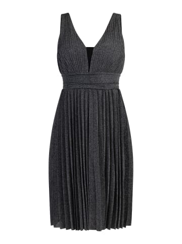 faina Midikleid in Schwarz Silber