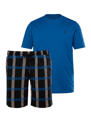 JP1880 Langer Schlafanzug in royalblau