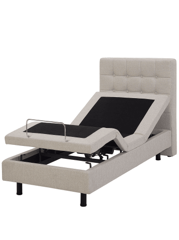 Beliani 3-tlg Einzelbett DUKE in Beige