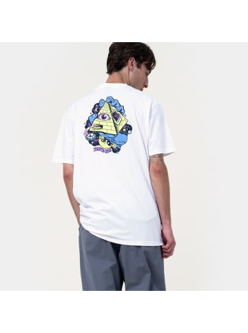 Santa Cruz T-Shirt "Knibbs Invasion Hand Strip T-Shirt" in Weiß