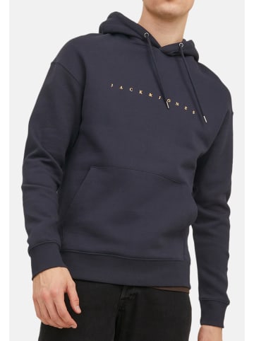 Jack & Jones Sweatshirt / Hoodie Star in Dunkelblau / beige