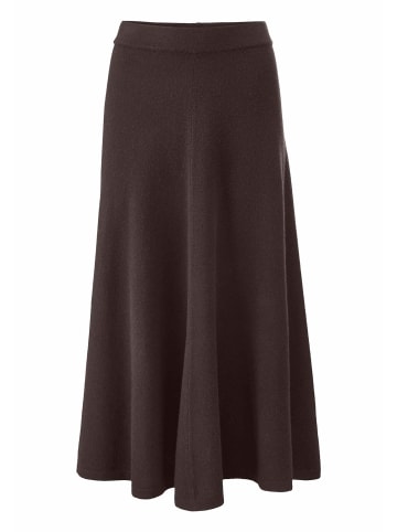 Hessnatur Strick Rock Midi in kakao braun