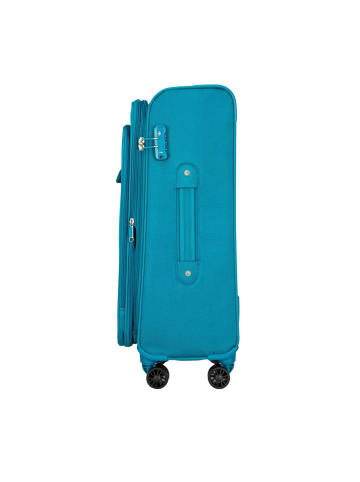 Wittchen Suitcase from polyester material (H) 68 x (B) 42,5 x (T) 27 cm in Türkis