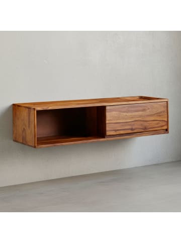 KADIMA DESIGN Lowboard Hängend Sheesham Massivholz 108x25x34 cm TV-Schrank ,