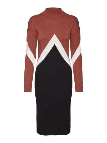 Vero Moda Strickkleid in Red Ochre