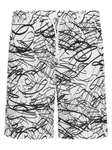 Urban Classics Urban Classics Herren Viscose AOP Resort Shorts in whitescribble