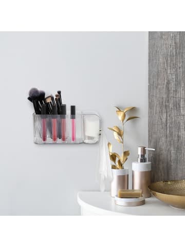 Kosmetik Organizer in Transparent/ Gold - (B)24 x (H)10 x (T)12,5 cm