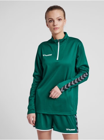 Hummel Halbreißverschluss Jacke Hmlauthentic Damen in EVERGREEN