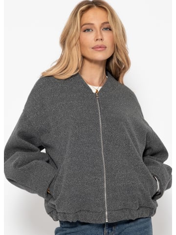 SASSYCLASSY Bomberjacke in Grau