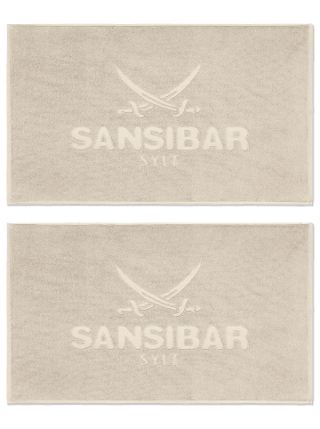 Sansibar 2er Set Badvorleger "Classic" in Sand