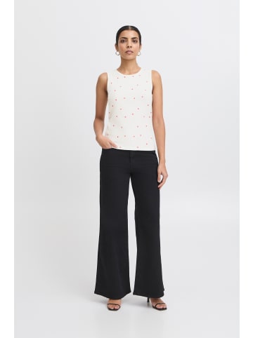 ICHI Ärmellose IHPALMA Regular fit in Cloud dancer w. heart embro