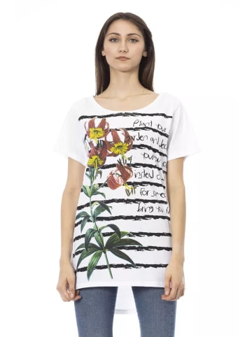 Trussardi Action Grau Weiß Baumwolle Damen T-Shirt